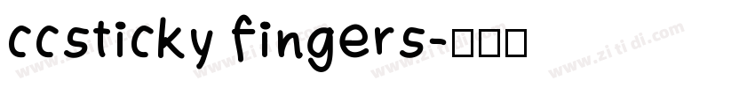 ccsticky fingers字体转换